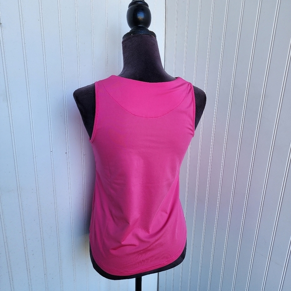Ana Clare SPF 50 Active Golf Tennis Women's Polo Sleeveless Stretch Pink Top XS - Picture 5 of 9